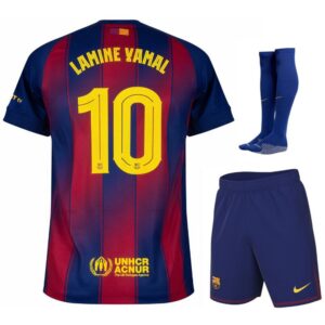 barca home kit kids jersey 2025 2026 lamine yamal
