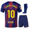 barca home kit kids jersey 2025 2026 lamine yamal la liga