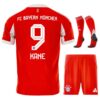 bayern munich children’s home kit jersey 2025 2026 kane