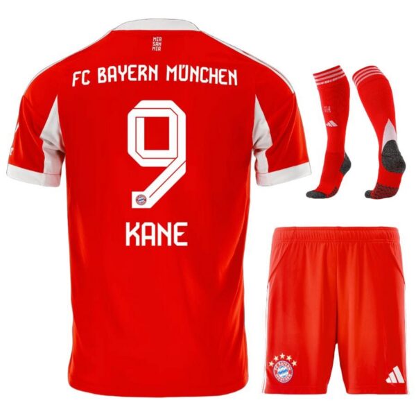 bayern munich children’s home kit jersey 2025 2026 kane