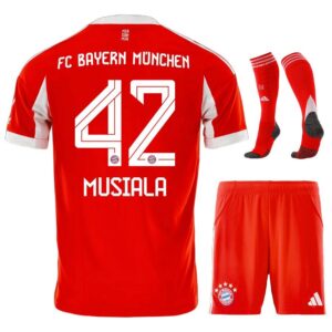 bayern munich children’s home kit jersey 2025 2026 musiala