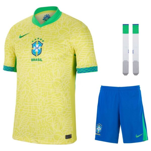 children’s brazil home kit jersey 2024 2025