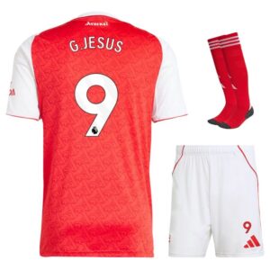 arsenal 2025 2026 jesus children’s home kit jersey