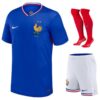 children’s french team home kit jersey euro 2024
