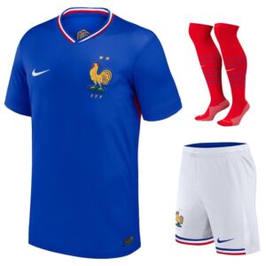 children’s french team home kit jersey euro 2024