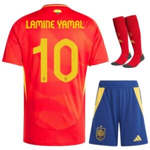 spain home kit kids jersey 2024 2025 yamal
