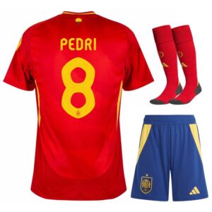 spain home kit kids jersey 2024 2025 pedri