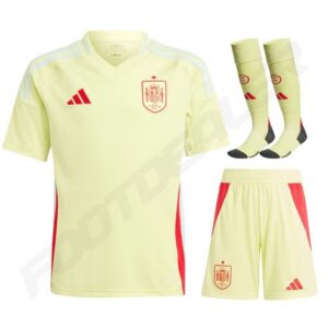 spain away kids kit jersey 2024 2025