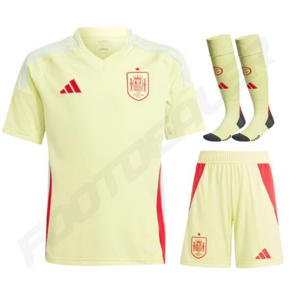 spain away kids kit jersey 2024 2025