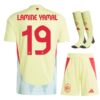 spain away kids kit jersey 2024 2025 yamal