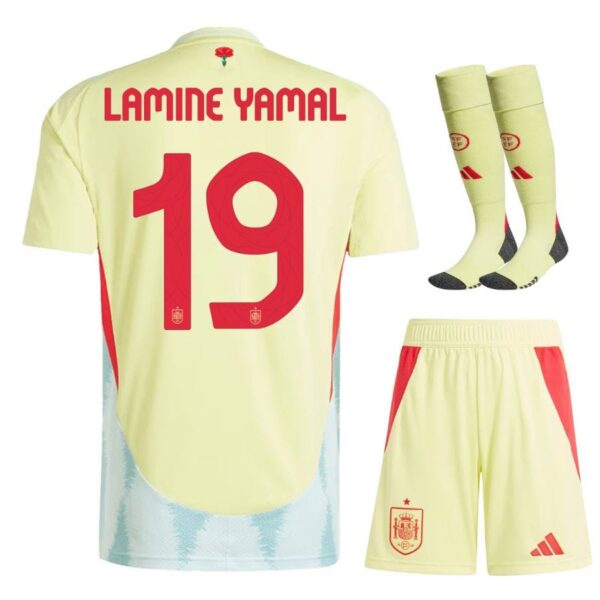 spain away kids kit jersey 2024 2025 yamal