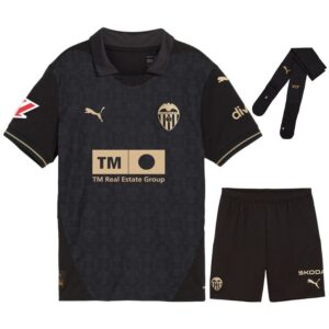 fc valencia away children’s kit jersey 2024 2025