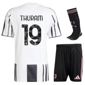 juventus children’s home kit jersey 2025 2026 thuram