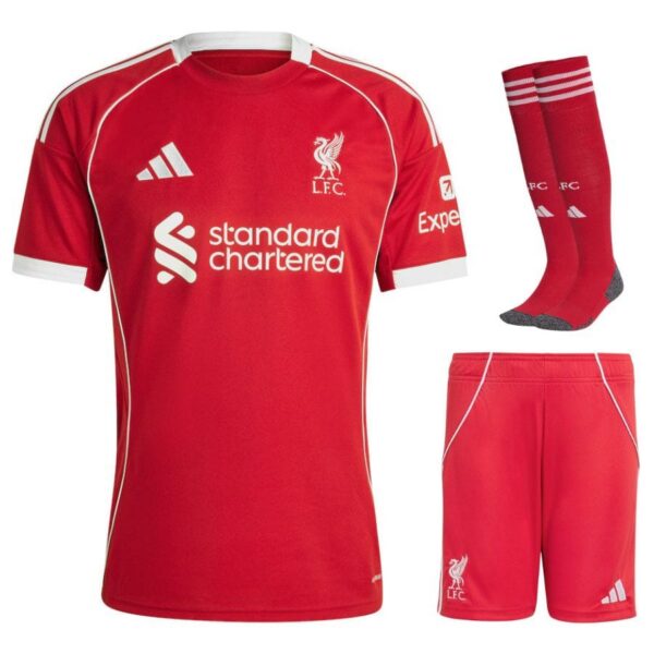 liverpool children’s home kit jersey 2025 2026