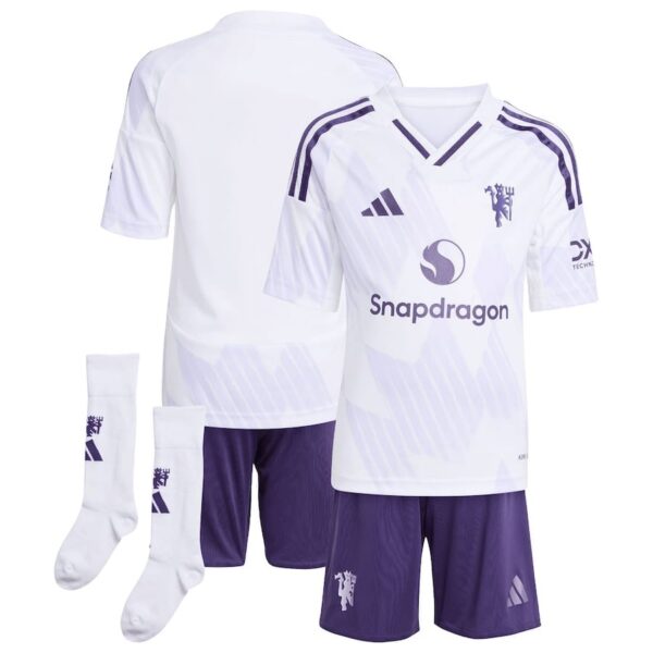 manchester united away child kit jersey 2025 2026