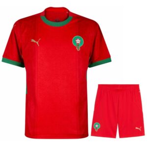 morocco home kit kids jersey 2025 2026