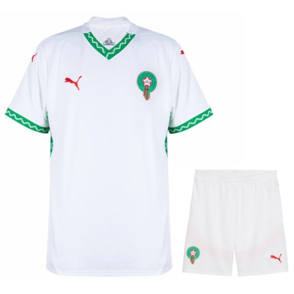morocco away kids kit jersey 2025 2026