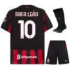 ac milan home kit kids jersey 2025 2026 rafael leao