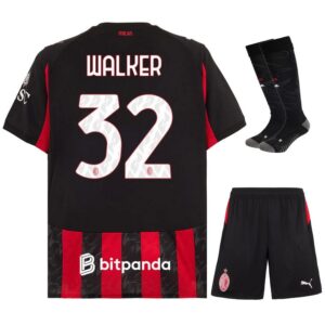 ac milan home kids kit jersey 2025 2026 walker
