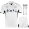 napoli away child kit jersey 2024 2025