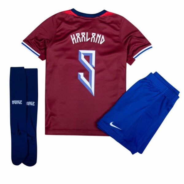 norway kids home kit jersey 2024 2025 haaland