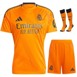real madrid 2024 2025 away children’s kit jersey