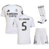 real madrid home children’s kit jersey 2025 2026 bellingham