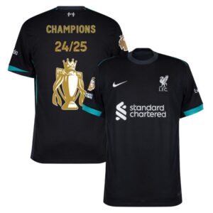 liverpool away kids jersey 2024 2025 winners trophy