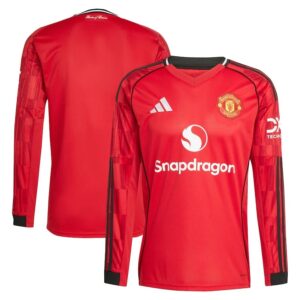 manchester united home jersey 2025 2026 long sleeve