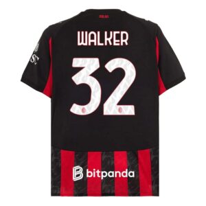 ac milan home kids kit jersey 2025 2026 walker