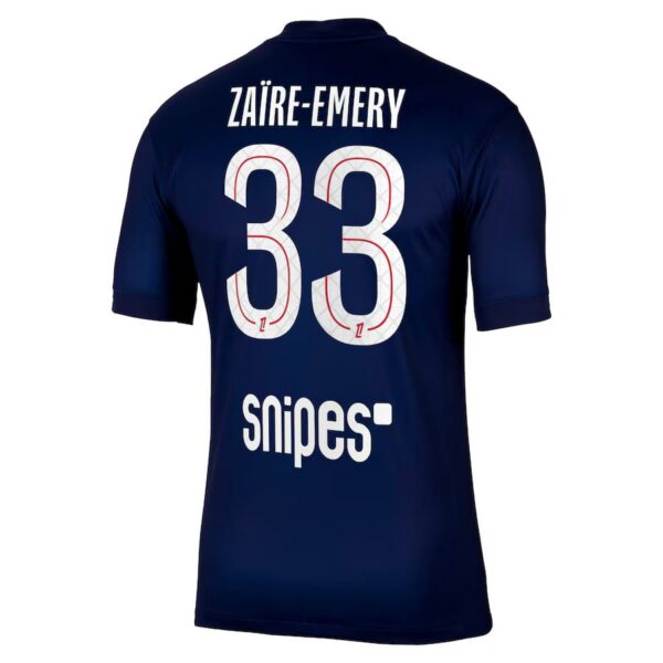 psg home children’s kit jersey 2025 2026 zaire emery