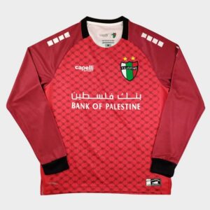 palestine cl 2025 2026 away jersey red long sleeves