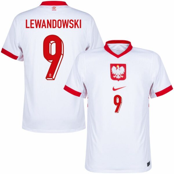 poland home jersey 2024 2025 lewandowski