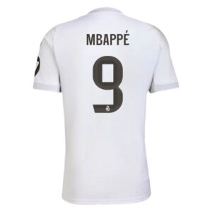 real madrid home children’s kit jersey 2025 2026 mbappe