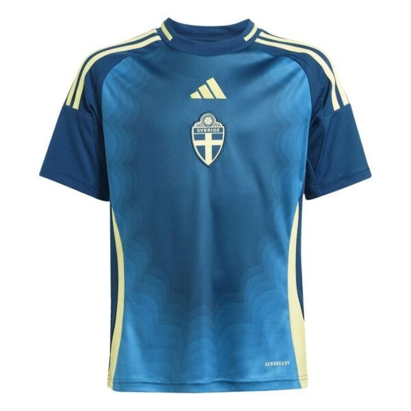 sweden euro 2025 away jersey for kids