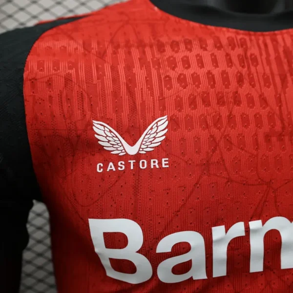 24 25 bayer 04 leverkusen home soccer jersey player version