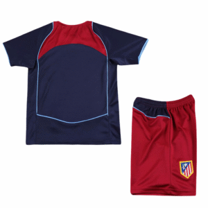 atletico madrid away retro kid kits youth apparels soccer jersey 04 05