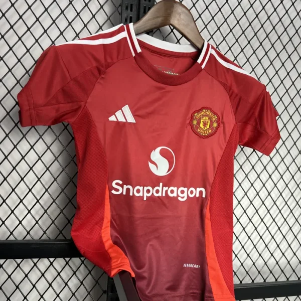 2024/25 Kids Manchester United Home Kit(Jersey+Shorts) - Image 6