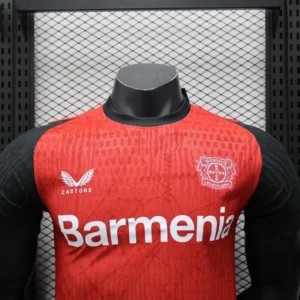 24 25 bayer 04 leverkusen home soccer jersey player version