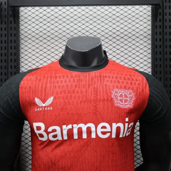 24 25 bayer 04 leverkusen home soccer jersey player version