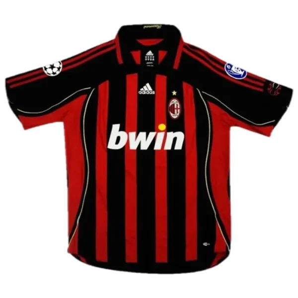2006/07 AC Milan Ronaldo #99 Maldini #3 Kakà #22 Retro Jersey Home Replica - Image 2