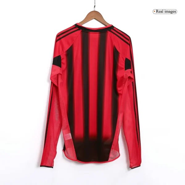 2004/05 AC Milan Retro Home Long Sleeve Jersey - Image 2