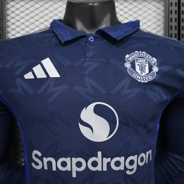 24-25 Manchester United Away Player Version Long Sleeve - Image 8