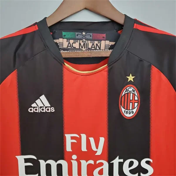 2010/11 AC Milan Retro Jersey Home - Image 3