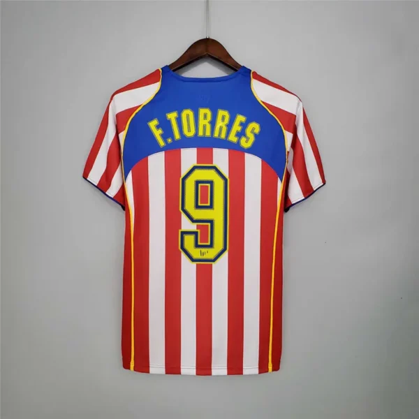 f.torres #9 atletico madrid retro jersey home 2004 05