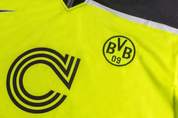 96 97 borussia dortmund retro jersey ucl home