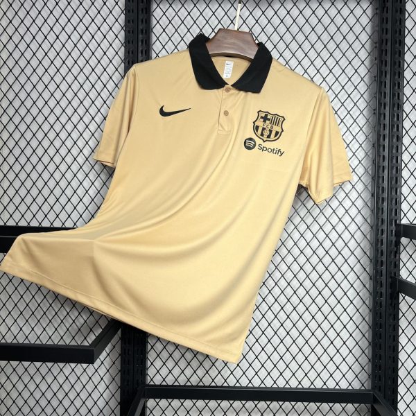 24-25 Barcelona Khaki POLO Shirt - Image 5