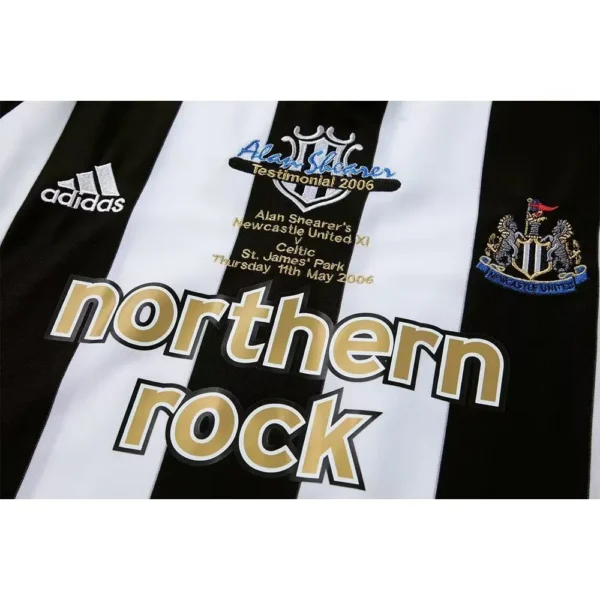 newcastle retro jersey 'alan shearer's testimonial' home 2006