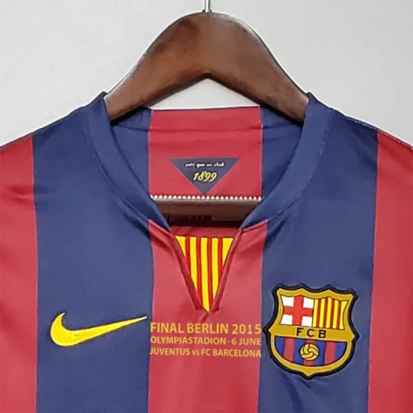 Barcelona Messi #10 Neymar Jr #11 Retro Jersey Home 2014-15 - Image 6