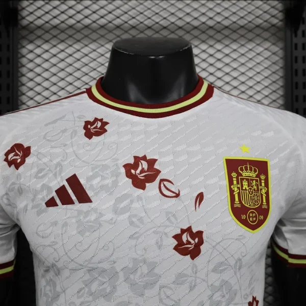 2024 Spain White Special Player Version Jersey - Image 3
